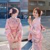 Photography Japanese Cherry Blossom Kimono Dress Traditional Improved Girl Japanese Yukata Photo Photo Clothing