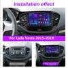 icreative 2 Din Android Car Stereo Radio For Lada Vesta 2015-2019 With Button Knob GPS Navigation Carplay Multimedia Video Player 2+32GB
