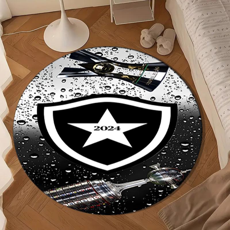 1PC rug Botafogo Football Club Round mat Home Decor, Chair rug For livingroom,Bedroom, doormat home decor Birthday Gift Christmas Gifts