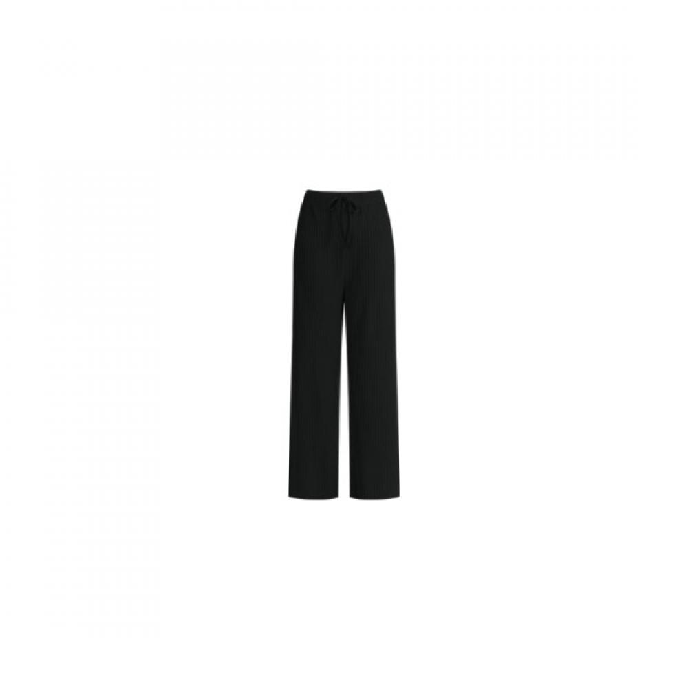 Shop   Women S eaSy Wear One Mile Banding Pleated Wide pantS Black Frb Wpt 11942