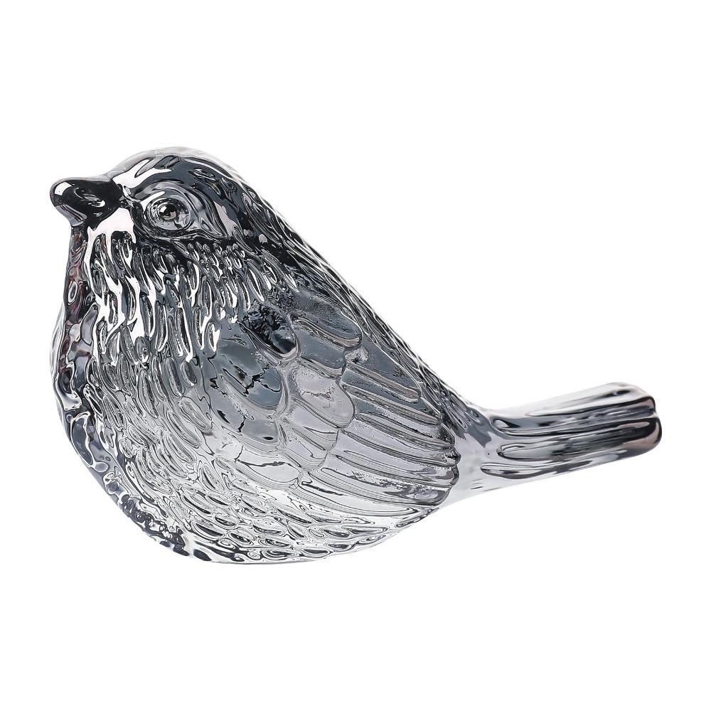 Creative Colorful Crystal Bird Ornaments Handicraft Unique Lucky Bird Figurine Nordic Bird Statue Crafts Garden Ornament