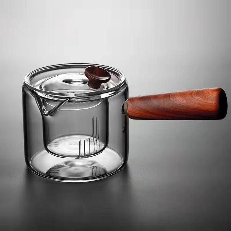Filterable Heat-resistant Thickened Glass Teapot High Borosilicate Glass Flower Tea Pot Heatable Glass Tea Set