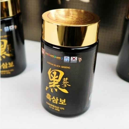 KOREA NO.1 Premium Korean Black Ginseng Saponin Extract, Panax 240g x 4 bottles