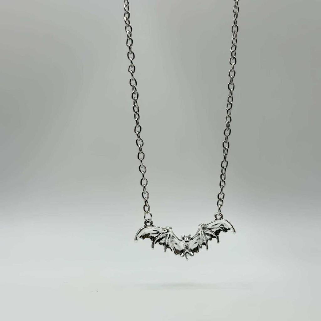 Gothic Punk Bat Pendant Necklace - Halloween Fashion Statement