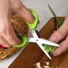 Multi-functional Stainless Steel 3/5 Layer Kitchen Scissors, Pepper Shredded Chopped Scallion Cutter Cut Cooking Tool