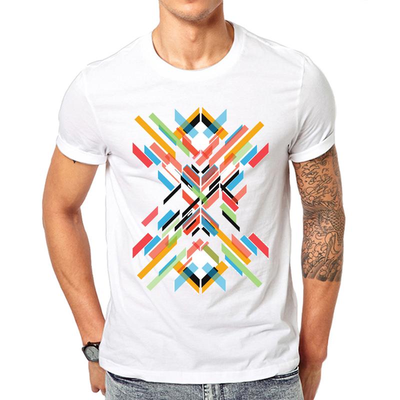 2022 Fashion Retro RecordWood Printed Men T shirt Short Sleeve Casual tshirt Hipster Fractal Pattern tees Cool Tops