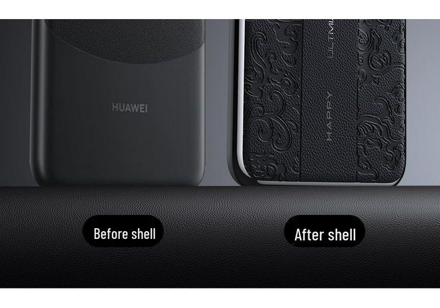 Huawei Mate50 Ultra-Thin Leather Carving Case, Drop-Proof & Fully Enclosed Pro40