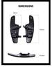 Real Carbon Fiber Shift Paddles for Scirocco, Lamando R-line, Golf 7, and GTS Steering Wheel Modification