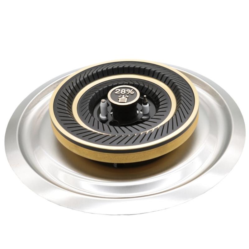 4Pieces Set Kitchen Appliance Part Embedded Stove Diffusers High Foot Burners Core Copper Texture for High Leg Stove