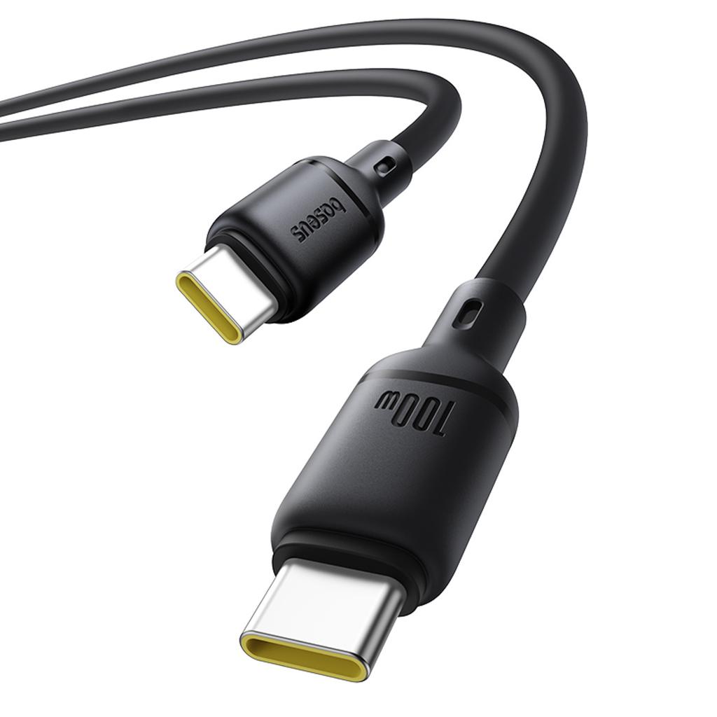 Kabel przewód USB-C 100W 1m - czarny