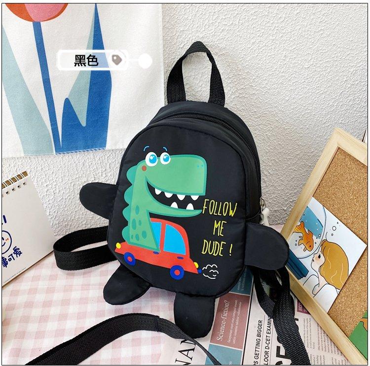 Schoolbag Kindergarten Baby Schoolbag New Children's Anti-lost Car Dinosaur Printing Backpack Boys and Girls Travel Backpack