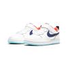 Nike Court Borough 2 Support Low top Kids' Skateboarding Shoes White Blue Orange Children Aged 3 7 Years Old BQ5451-112
