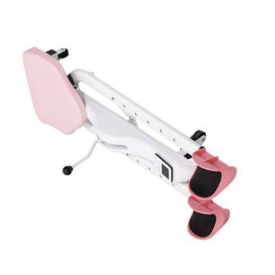 Estirador de Piernas Ajustable Máquina de Splits de Piernas de Alta Resistencia Con Ruedas de Rodillo Para Adultos Niños Rosa (Sin respaldo)