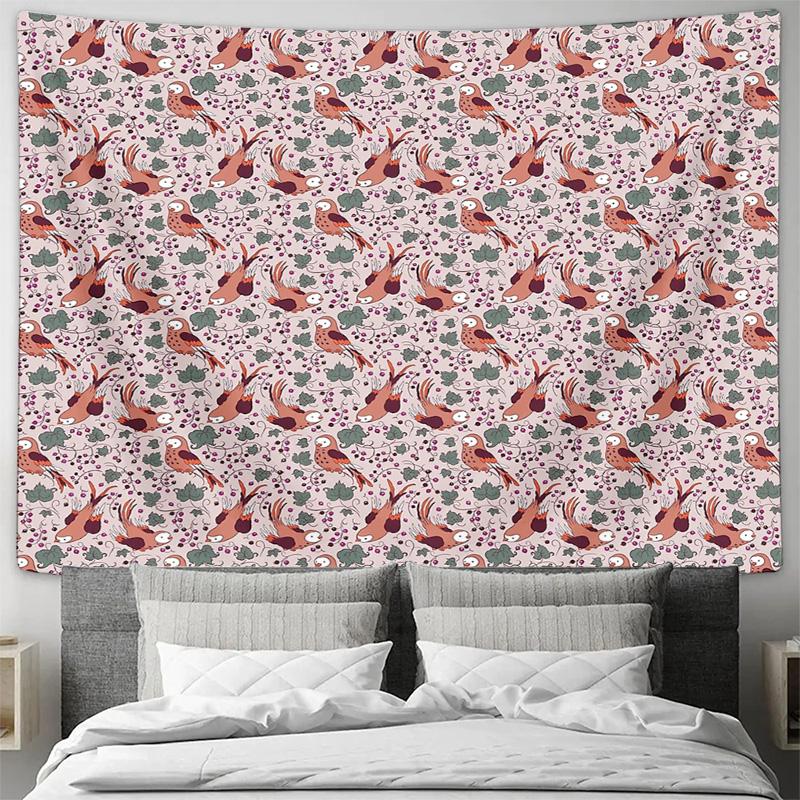 Bohemian Tapestry Wall Hanging Nature Forest Animals Aesthetic Room Decor Large Wall Art Home Textile Bedroom Living Room Decor