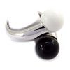 You & Me 'Binome' Black White Silver Ring