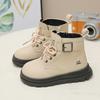 Girls fashion short boots 2025 spring and autumn new British style soft-soled boots children's versatile foreign style Martin boots fashion