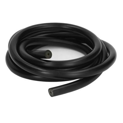 2 metry 3x12mm Rybářská latexová hadička Elastická přírodní latexová hadička Černá Rybářské vybavení Černá