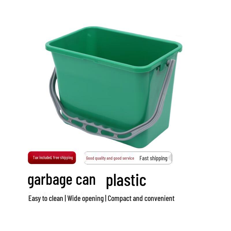 Langxi 10L Plastic Classified Trash Can No Lid