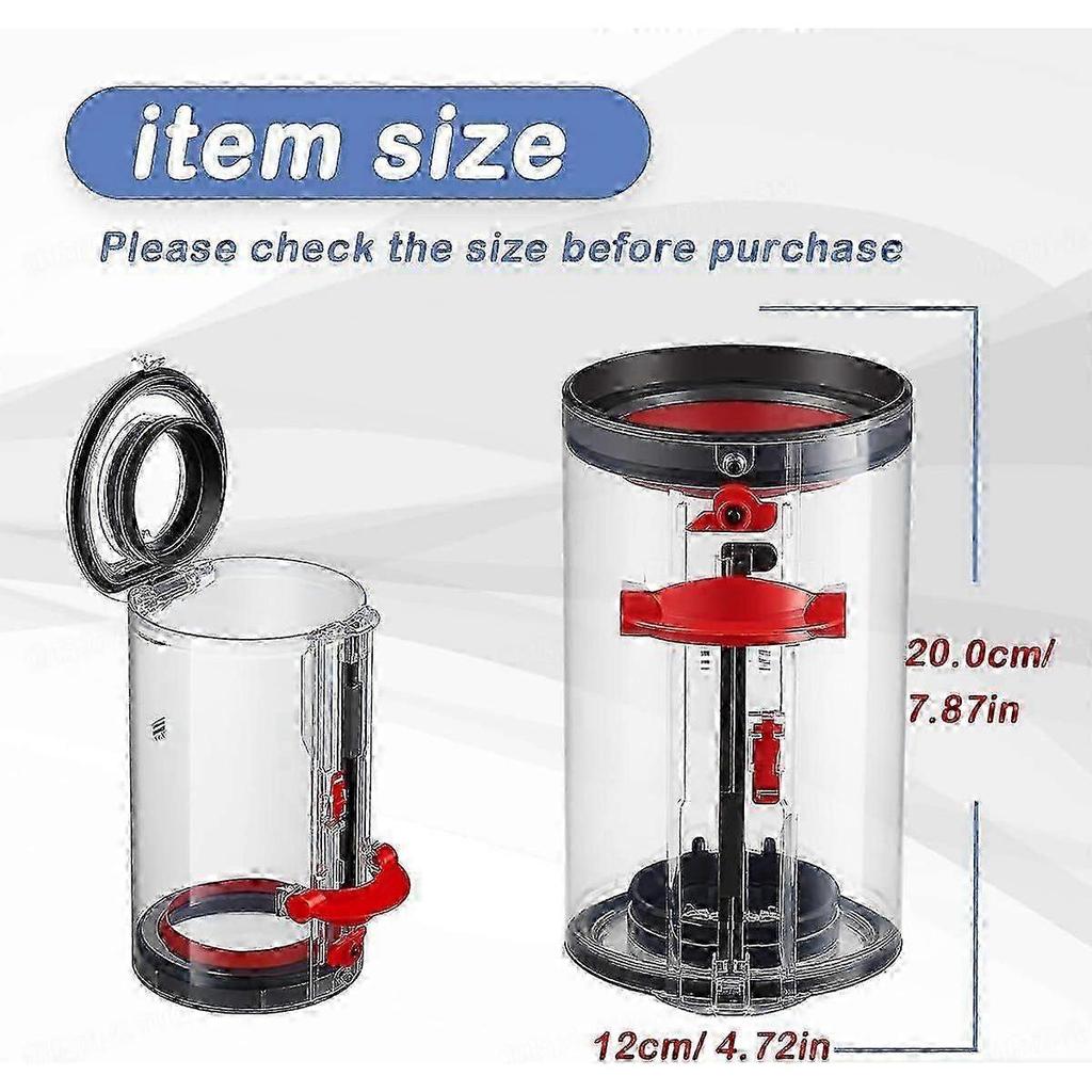 Dust Bin for Dyson V11 V15 SV14 SV15 SV22 Vacuum Cleaner, Dustbin Tank Spare Parts No.970050-01/965443-01 less