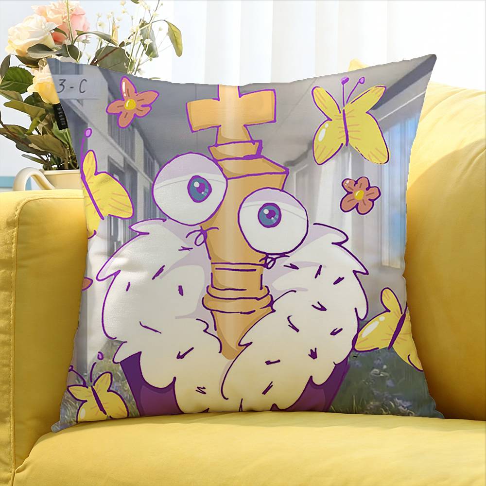Cartoon KKinger Various Sizes Square Pillow Case For Car Home Bedchamber Decor