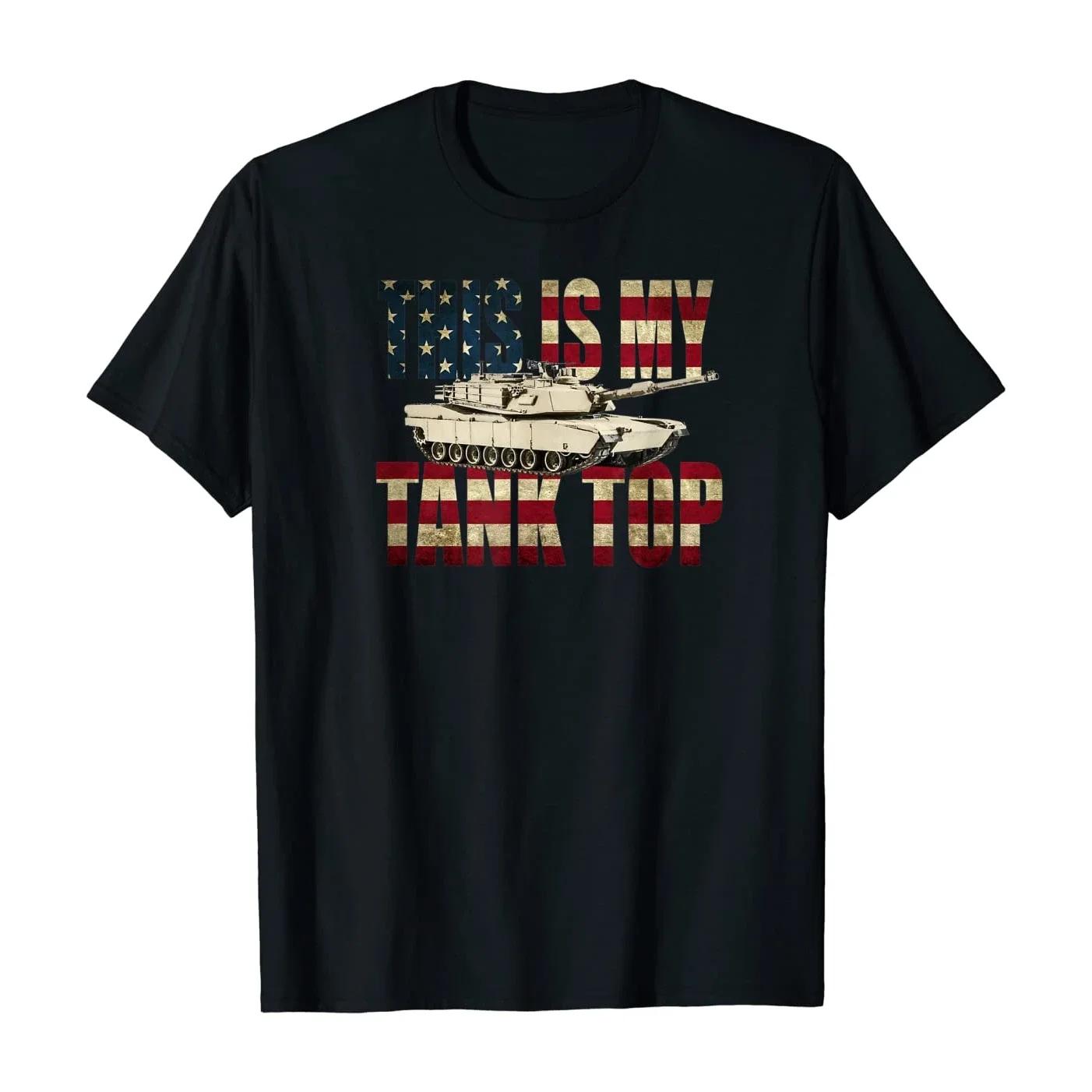 

US Army M1 ABRAMS Main Battle Tank American Flag T Shirt. Short Sleeve 100% Cotton Casual T-shirts Loose Top Size S-3XL - Men... S разноцветный