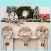 Stunning European Wreath For Christmas Featuring Adorable Snowman Reindeer And Elderly Plush Figures