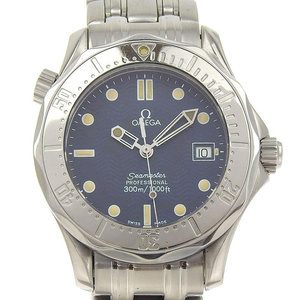 Omega Seamaster 300M Klokker profesjonell NavyDial Rustfritt stål Kvarts Analog visning herre Brukt