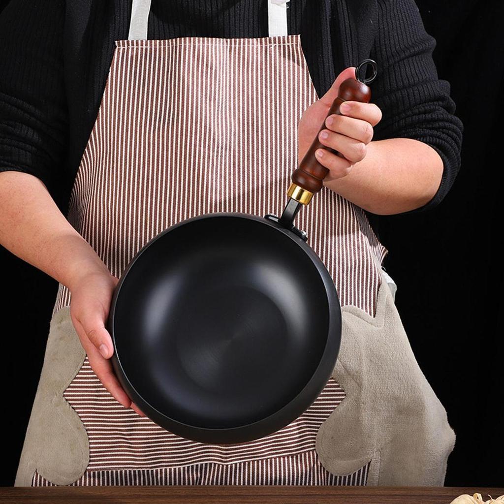 BRINDEN WOK PAN KOINGE Cookware Iron for All Cooktops Hotel Kitchen Camping