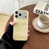Water Ripple Magnetic Wireless Charge Phone Case for iPhone 17 16 15 14 Plus 13 12 11 Pro max 17Air Matte solid color back cover