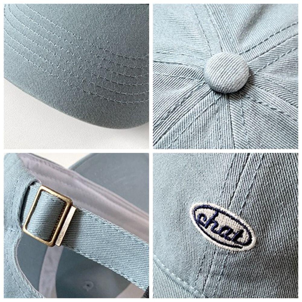 Embroidery Baseball Hat Korean Snapback Cap Adjustable Peaked Cap  Outdoor
