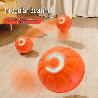 Intelligentes rollendes Katzenspielzeug: Bissfester elastischer Ball mit automatischem Schwerkraft-Hüpfen zur Selbstbeschäftigung.