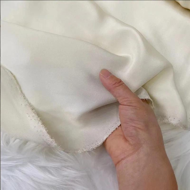 Einfarbig 100% Maulbeerseide 30 Momme Schwerer Seidenkrepp de Chine Stoff Seiden Schwerer Krepp Stoff für Bekleidung Kleider Hosen