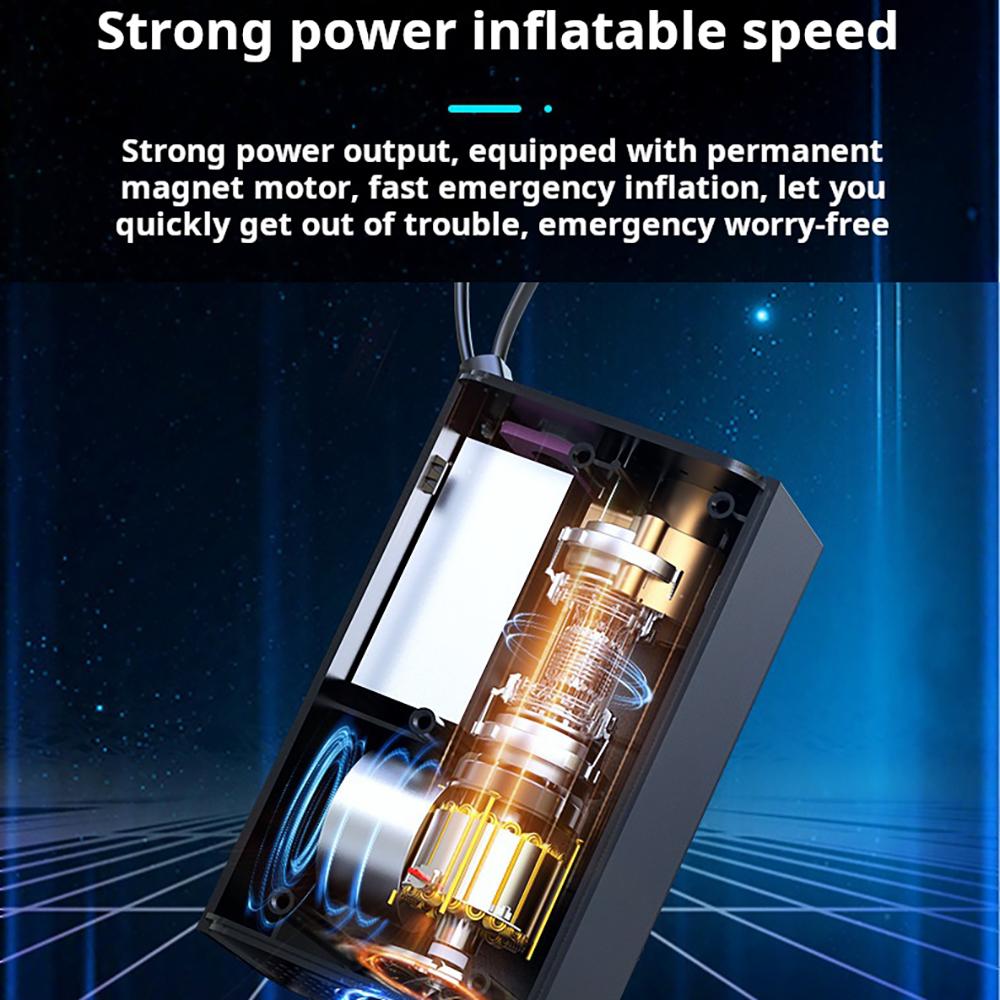 150PSI Portable Pocket Bike Electric Air Pump Inflatable Car Tire Wireless Compressor Mini Fast Rechargeable Tire Inflator Pump