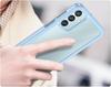 Samsung Galaxy M15 5G Fusion Hybrid Hülle, Transparent / Blau