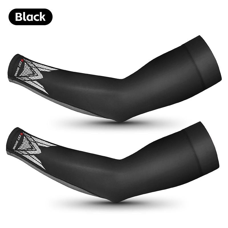 

WEST BIKING Ice Silk Cycling Arm Sleeves Breathable UV Protection Arm Protector Outdoor Sports Fitness Fishing Cycling Equipment