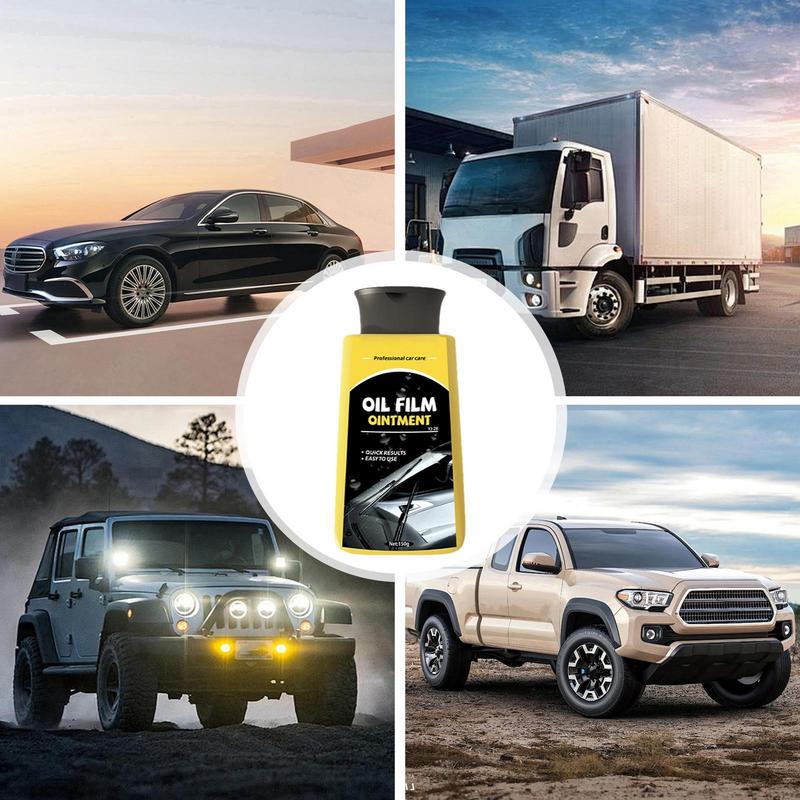 Car Window Cleaner Glass Cleaner Paste Car & Auto Glass Oil Film Paste Glass Film Removal Effective Mild Car Detailing Kit For
