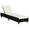 Day and Night - Day and Night Lounger with Black Synthetic Rattan Cushion