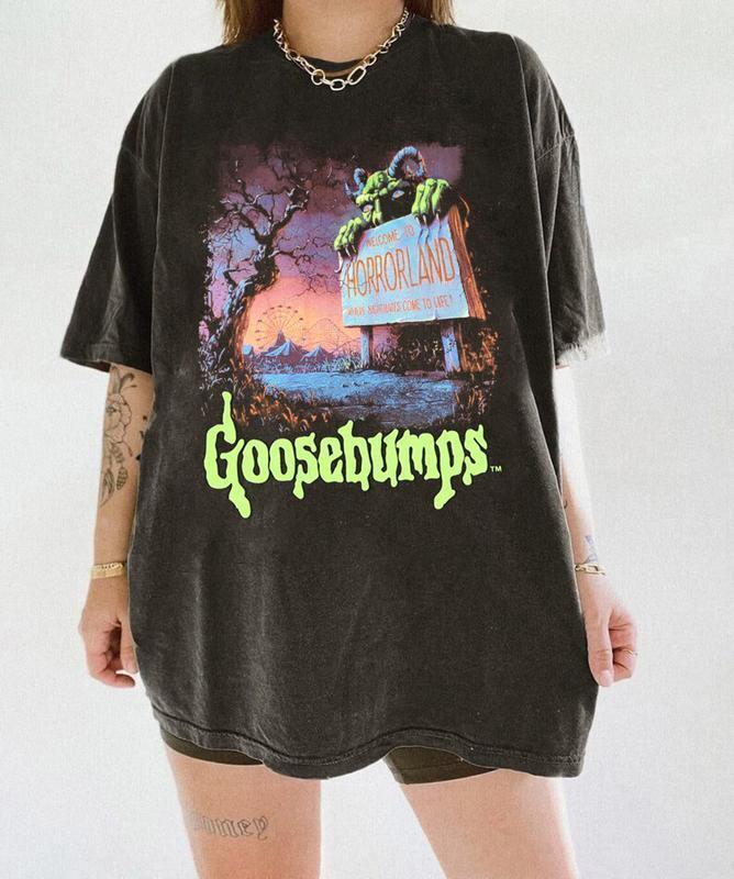 New Goosebumps Horrow Shirt, Welcome To Horror Land Shirt, new black t shirt Unisex T-Shirt S