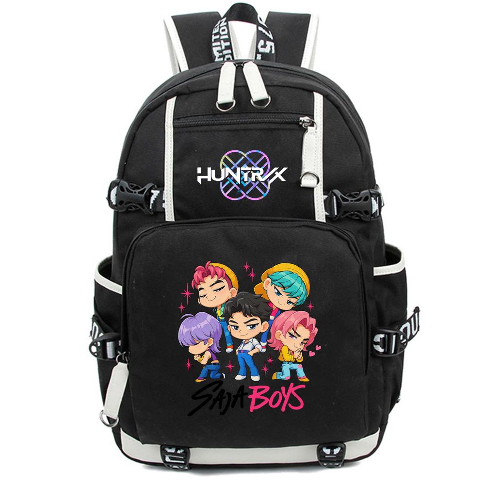 Anime Cartoon K-Pop Demon Hunters Backpack Large Capacity Bookbag for Student Boy Girl Schoolbag Outdoor Waterproof Laptop Travel Bag Mochila