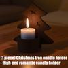Metal Christmas Tree Tealight Candle Stand Holiday Tabletop Centerpieces Votive Candleholder Holiday Festives Decoration