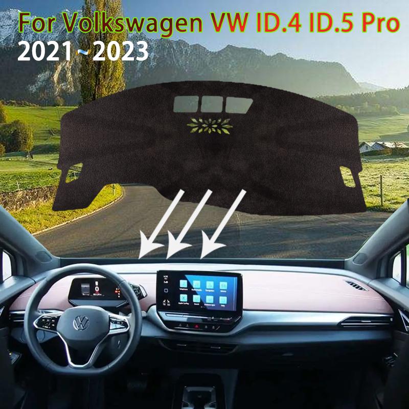 Dashboard Cover Pad for Volkswagen ID.4 ID.5 VW ID4 ID 4 ~  Anti-dirty Rugs Mat Sunshade Carpet Car Accessories Stickers