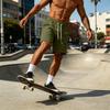 Herrenshorts lässige Sporthosen für Männer mit Taschen Fitnessshorts Herren Trainingsshorts Herren zum Laufen und Trainieren