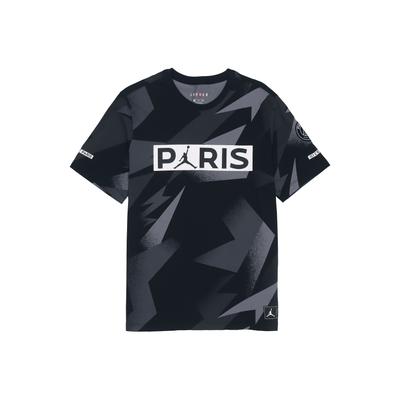 Paris Saint-Germain Siebdruck Kurzarm T-Shirt Herren Tops Schwarz BQ8387-010