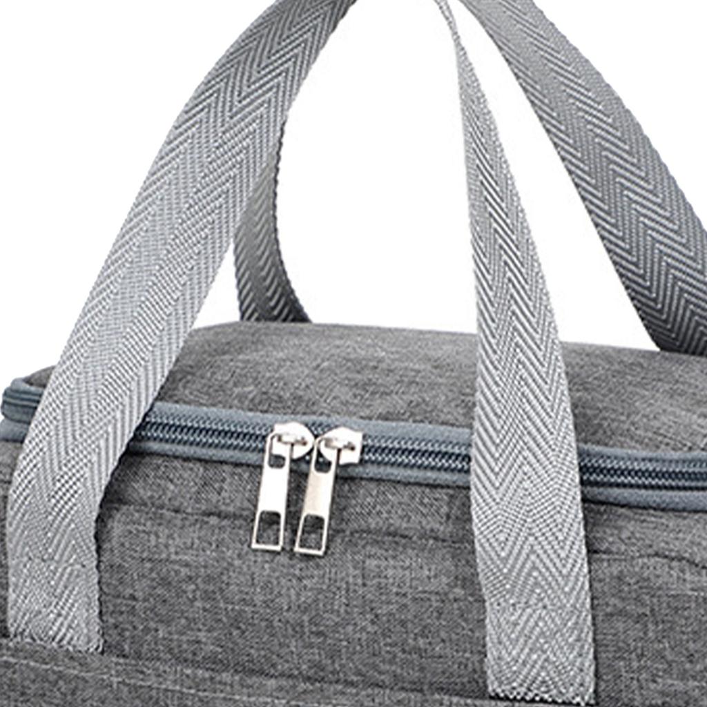 Insulated Lunch Bag Waterproof Large Capacity Sturdy Handle Food Lunch Container for Office Picnic