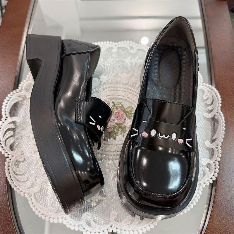 new autumn Japanese soft girl jk small leather shoes student cute college Mary Jane shoes Lolita single shoes