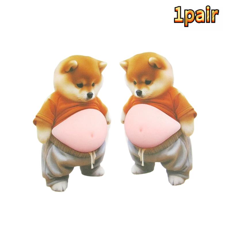 3D Cute Squeezeable Shiba Inu Puppy Sticker Phone Decoration Children's Party Favor Festival Supplies Gift For Kids