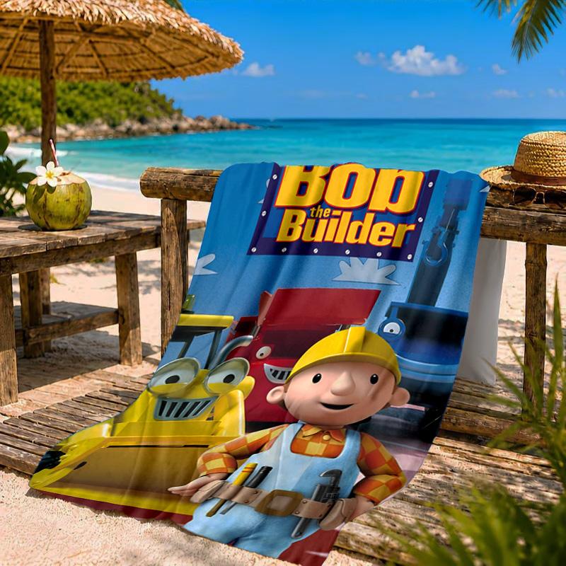 The Builder's Adventure Beach Towel Microfiber Beach Towel, Lightweight and Quick-Dry, for Summer Travel, Swimming Pool Fan Birthday Gift