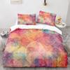 Geometry King Queen Duvet Cover Colorful Pattern Bedding Set For Kids Teens Boys Adult Abstract Art 2/3Pcs Polyester Quilt Cover