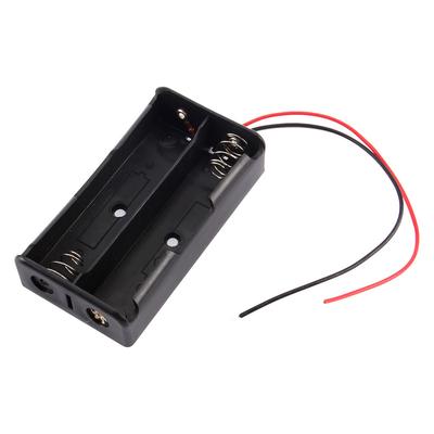Kunststoff Batteriehalter Aufbewahrungsbox Gehäuse Für 18650 Wiederaufladbar Mit Drahtanschluss