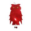 Bird Repellent Owl Reflector Double-sided Bird Scare Reflective Owl with Bells Outdoor Garden Yard Farm Hanging Bird Deterrent Device Decoration